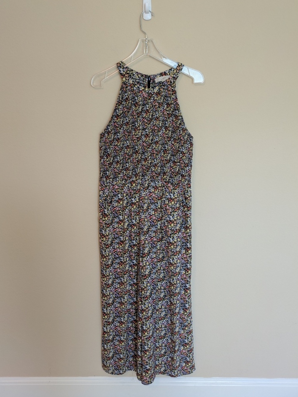 LOFT Floral Tank Top Jumpsuit